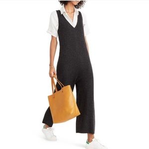 Madewell Merino Wool Blend Ribbed Sweater Jumpsuit